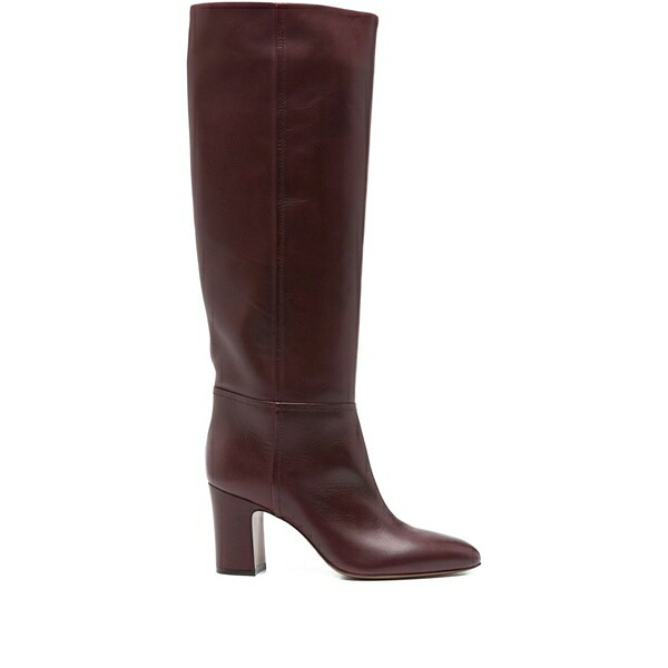 パリテキサス レディース ブーツ シューズ 70mm leather block-heel boots Red|asty