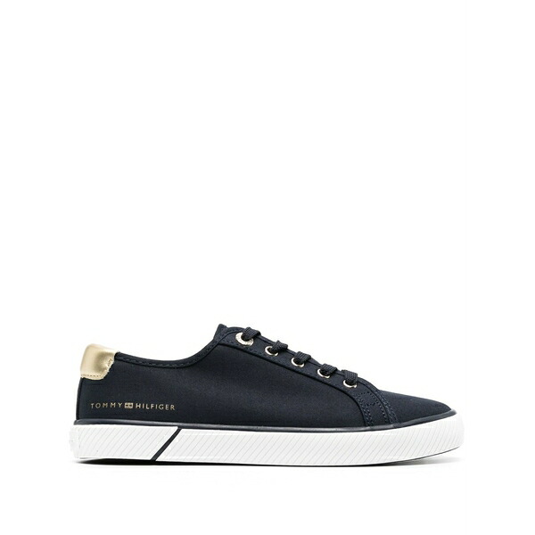 トミー ヒルフィガー レディース スニーカー シューズ Low-top lace-up sneakers Blue