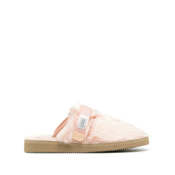 スイまかない方 メンズ サンダル シューズ Zavo-2eu faux-fur slippers Pink