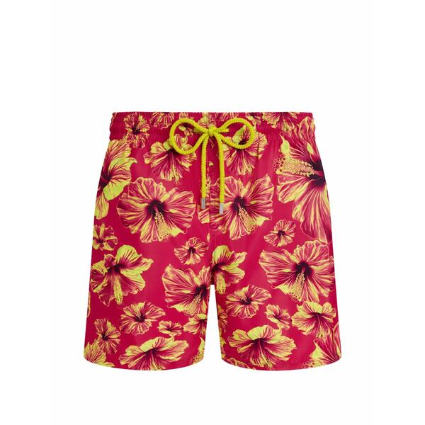 ヴィルブレクイン メンズ カジュアルパンツ ボトムス Floral-print swim shorts Red|asty