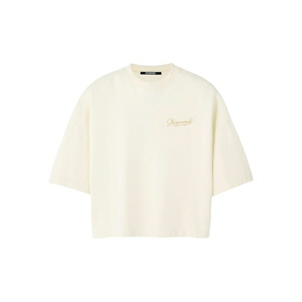 ジャクエムス レディース プルオーバー トップス Corto cropped t-shirt Neutrals