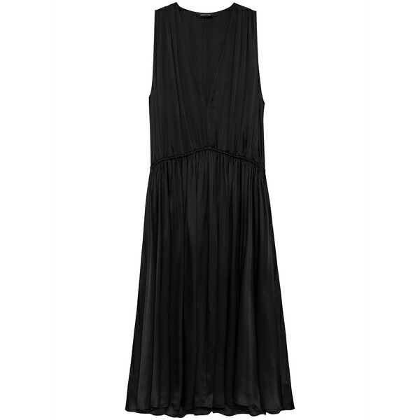アニービン レディース ワンピース トップス Mia silk maxi dress Black｜asty