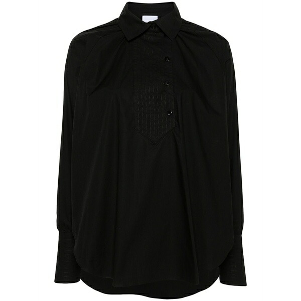 ジャンパトゥ レディース シャツ トップス Artist cotton blouse Black|asty