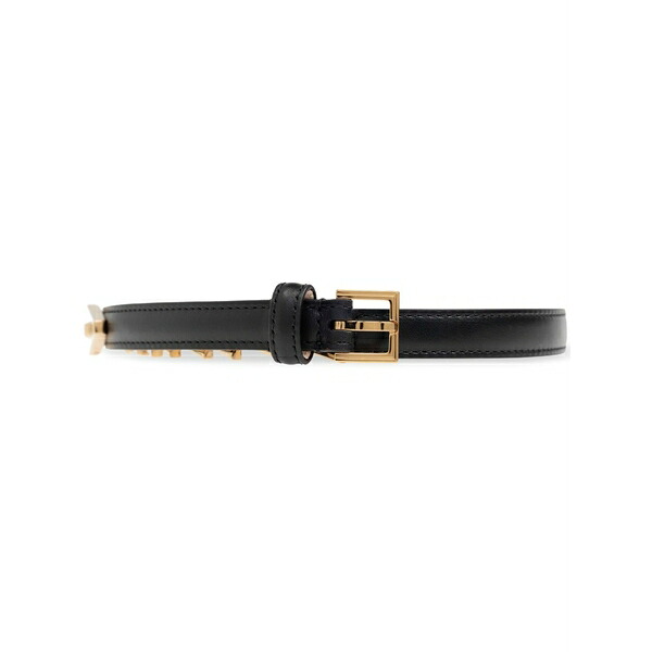 ヴェルサーチ レディース 三尺帯 付属物 V2025 chain leather belt Black