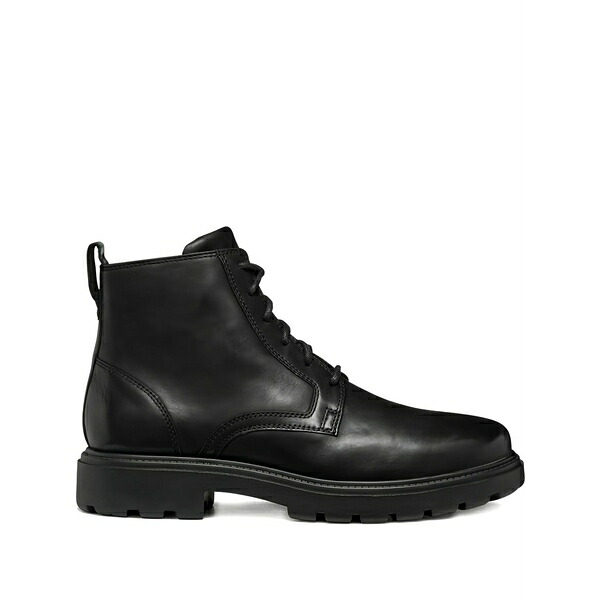 ジェオックス メンズ ブーツ シューズ Spherica ec7 lace-up leather boots Black|asty