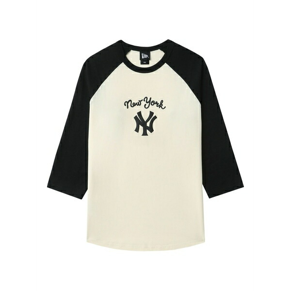ニュー内鰓 レディース プルオーバー トップス X mlb ny yankees raglan-sleeved t-shirt Neutrals