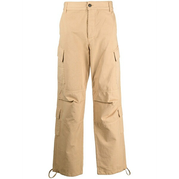 ダークパーク メンズ カジュアルパンツ ボトムス Wide-leg cargo trousers Neutrals|asty