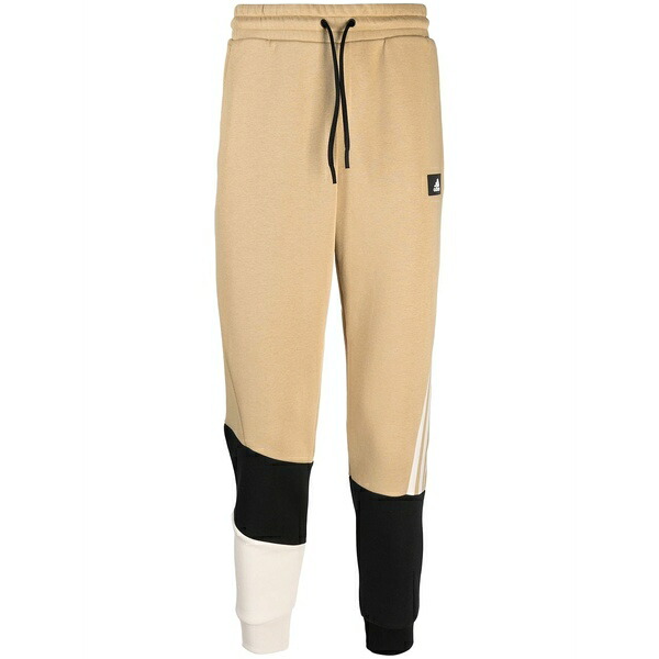 アディダス メンズ カジュアルパンツ ボトムス Colour-block track pants Neutrals｜asty