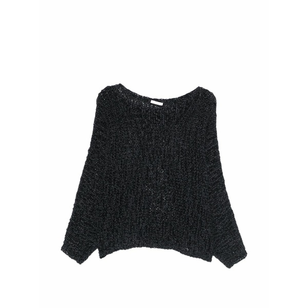 ご機嫌冷やりとした レディース 編み物\u0026スウェーター アウター Jenna open-knit sweater Grey