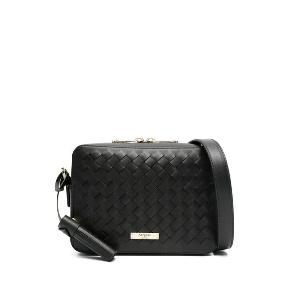 アスピナルオブロンドン レディース ショルダーバッグ 御徒面子 Camera crossbody bag Black