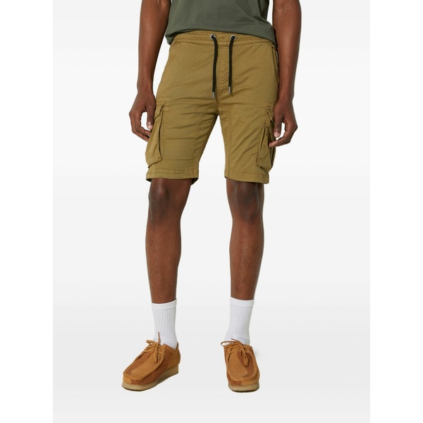 アルファインダストリーズ メンズ 心地好いズボン下 ボトムス Drawstring shorts Brown