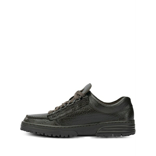 ムストー メンズ スニーカー シューズ Textured lace-up sneakers Brown