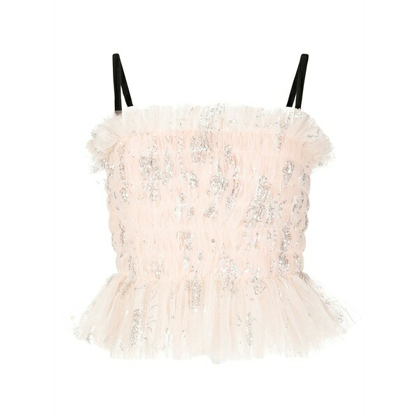 マッグロー レディース カットソー トップス Beloved corset tulle top Pink｜asty