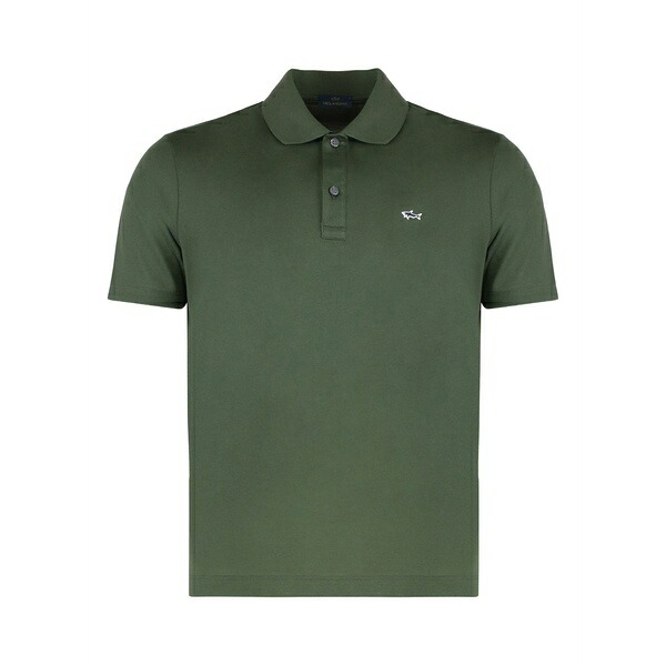 ポールアンドシャーク メンズ スポーツシャツ トップス Piqu茫漏 short-sleeve polo shirt Green ポロシャツ-トップス-メンズファッション