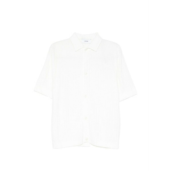 ラルディーニ メンズ シャツ トップス Cotton shirt White｜asty
