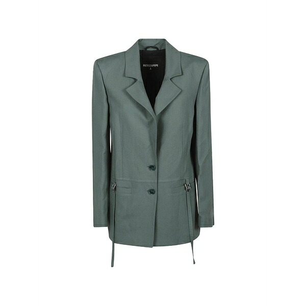 パトリツィア ペペ レディース 上衣＆上衣 アウター Buckle-detail blazer Green