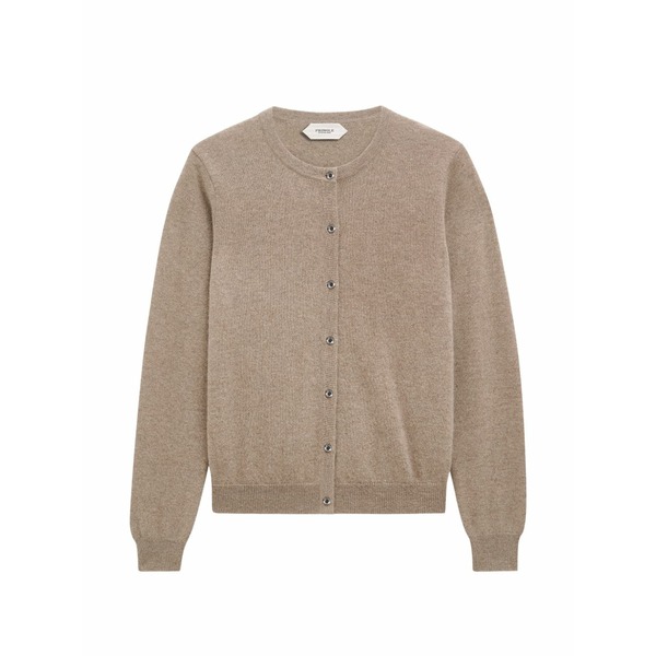 プリングル オブ スコットランド レディース カーディガン アウター Crew-neck cashmere cardigan Neutrals｜asty