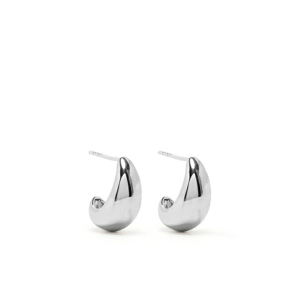 ミッソマ レディース ピアス＆イヤリング アクセサリー Savi dome polished hoop earrings Silver｜asty