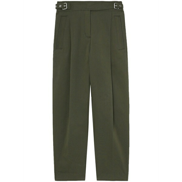 スリーワンフィリップリム レディース カジュアルパンツ ボトムス High-waisted belted cropped trousers Green