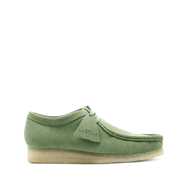 クラークス メンズ ブーツ シューズ Wallabee lace-up boots Green