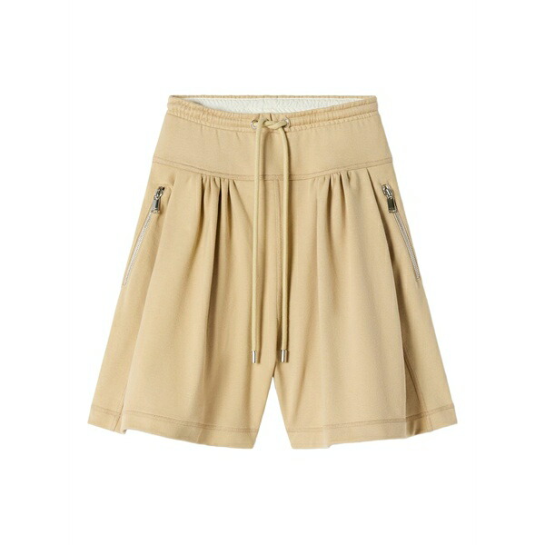 ランバン レディース カジュアルパンツ ボトムス Zip pleated shorts Neutrals｜asty