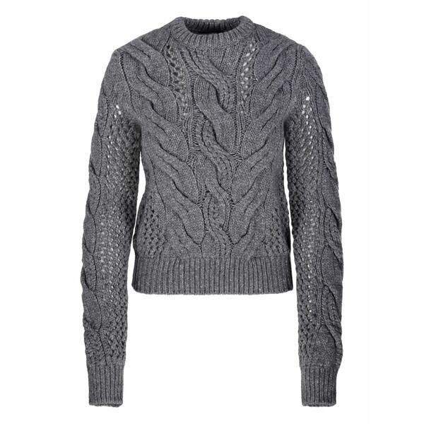 運動競技マックス レディース 編み物\u0026スウェーター アウター Radio jumper Grey