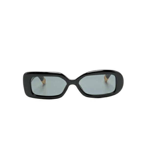 ジャクエムス レディース 黒眼鏡＆アイウェア 付属物 Les lunettes rond carr茫漏 asymmetric sunglasses Black サングラス-眼鏡・サングラス-バッグ・小物・ブランド雑貨