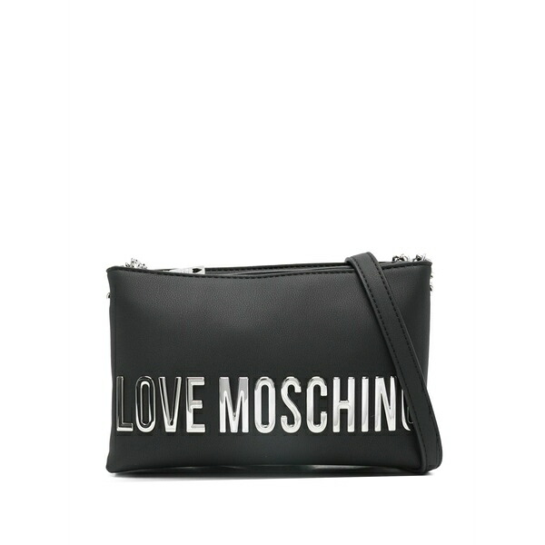 ラブ モスキーノ レディース ショルダーバッグ バッグ Logo crossbody bag Black|asty