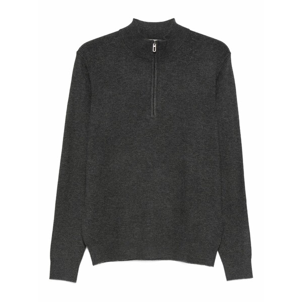 ディクタット メンズ 編み物\u0026プルオーバー アウター Half-zip sweater Grey