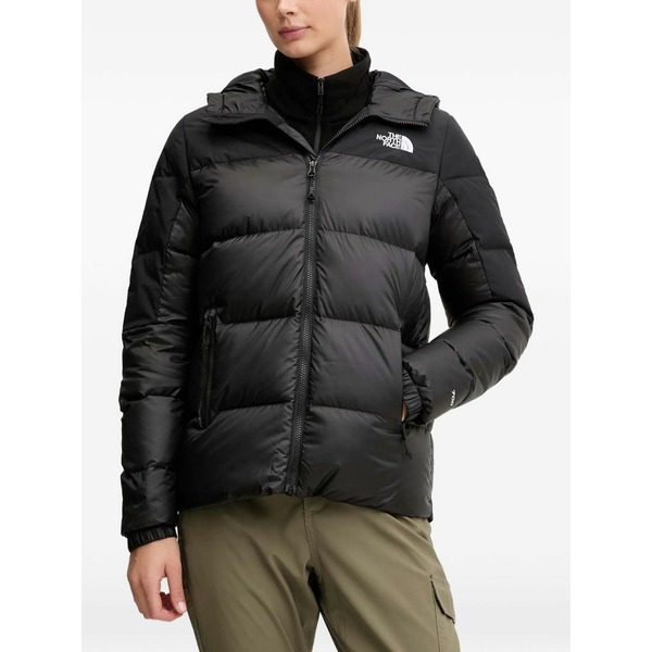 ノースフェイス レディース ジャケット＆ブルゾン アウター Hooded logo jacket Black｜asty