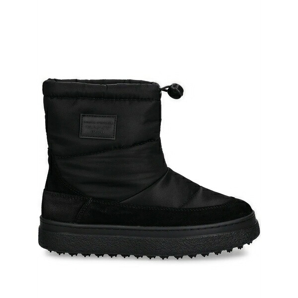 ガント レディース ブーツ シューズ Logo-patch boots  Black