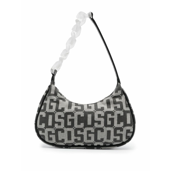 ジーシーディーエス レディース ショルダーバッグ 御徒面子 Monogram chain-link shoulder bag Black