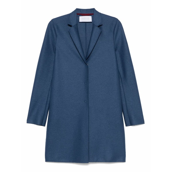 ハリスワーフロンドン レディース 厚地の外套 アウター Virgin wool coat Blue