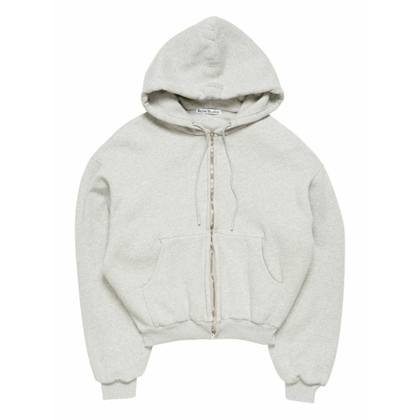 アクネ ストゥディオズ レディース パーカー・スウェットシャツ アウター Zip-up hoodie Grey