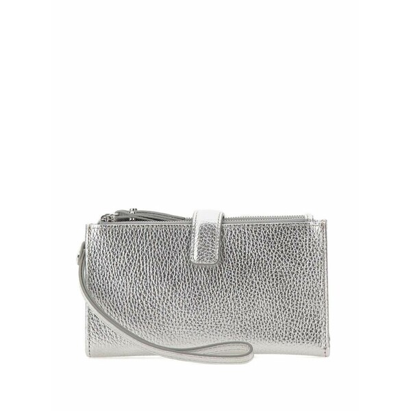 ジャンニ・キアリーニ レディース 紙入れ 付属品 Dollaro metallic wallet Silver