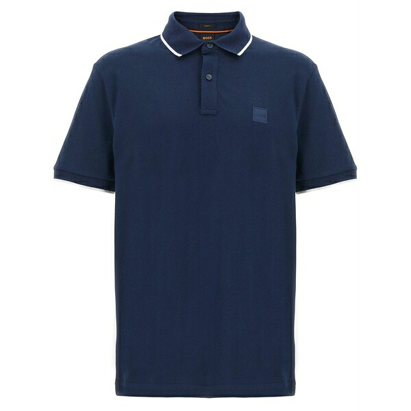 ボス メンズ ポロシャツ トップス Passertip polo shirt Blue|asty