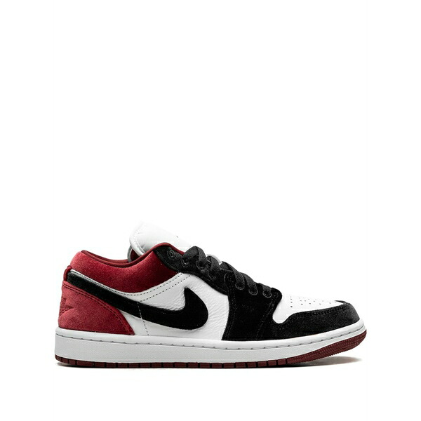 ジョーダン レディース スニーカー シューズ Jordan 1 low se "velvet black toe - black/white/team red" sneakers Red|asty