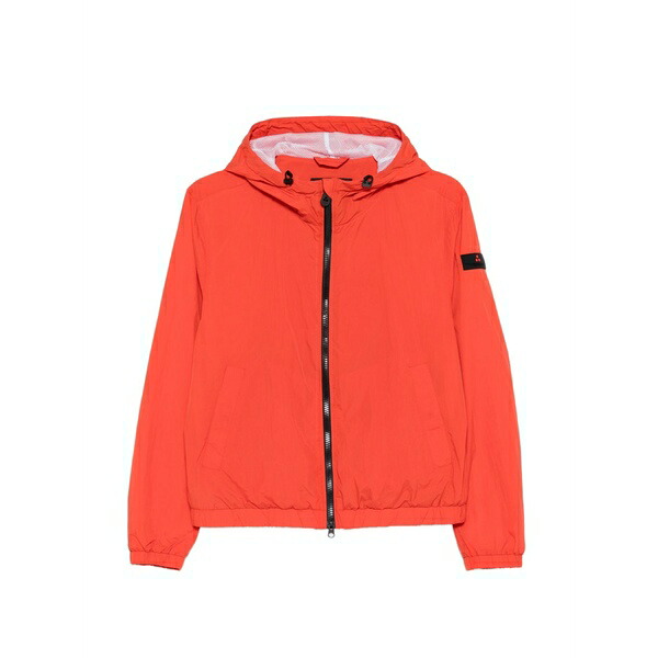 ピューテリー レディース ジャケット＆ブルゾン アウター Hooded zip-up jacket Orange｜asty