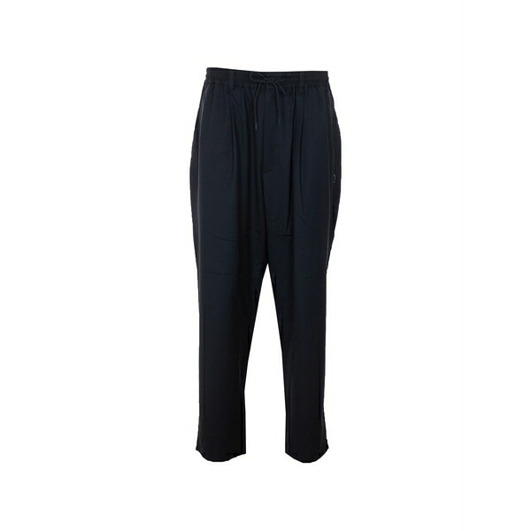 ワイスリー メンズ カジュアルパンツ ボトムス Drawstring tapered trousers Black|asty