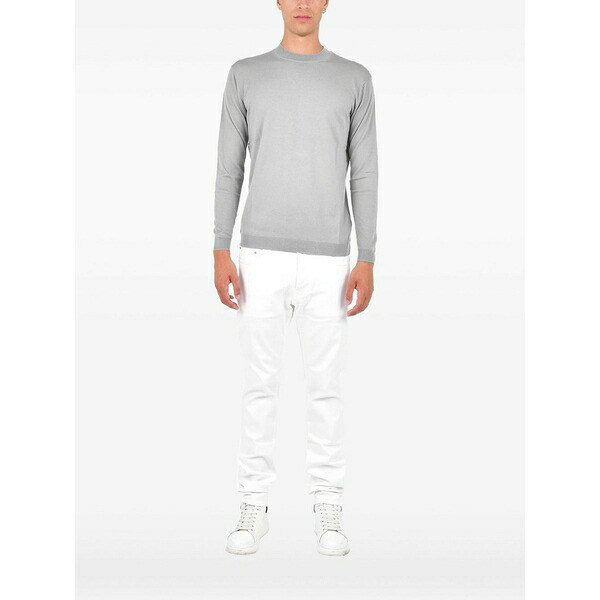 ロウブランド メンズ 編み物\u0026プルオーバー アウター Crew-neck sweater Grey