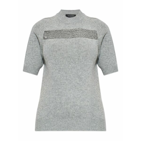 ファビアナ フィリッピ レディース 編み物\u0026スウェーター アウター Embellished sweater Grey