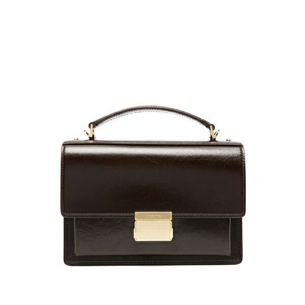 ゴールデングース レディース トートバッグ バッグ Top-handle leather tote bag Brown|asty