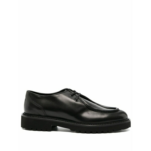 ドンカルズ メンズ 御召しものシューズ シューズ Leather derby shoes Black