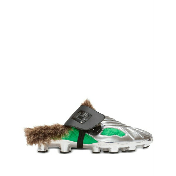 バルマン メンズ サンダル シューズ Half time slippers Grey