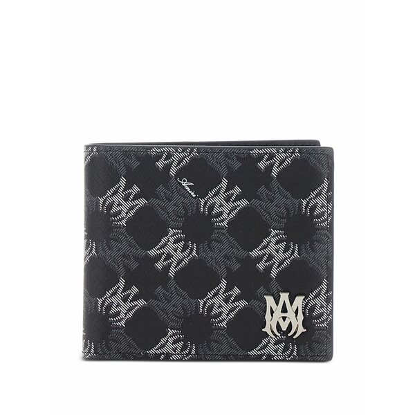 アミリ メンズ 銭入れ 添え物 Logo-plaque wallet Black