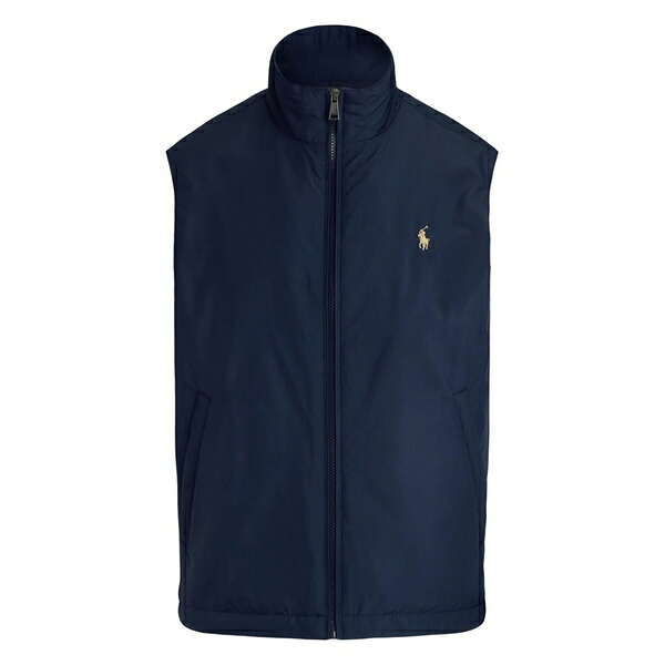 ラルフローレン メンズ ジャケット＆ブルゾン アウター Polo pony-embroidered gilet Blue