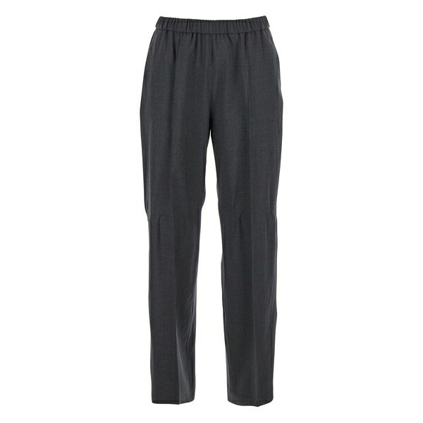 ファビアナ フィリッピ レディース カジュアルパンツ ボトムス Gubbio wool zip-fly trousers Grey|asty