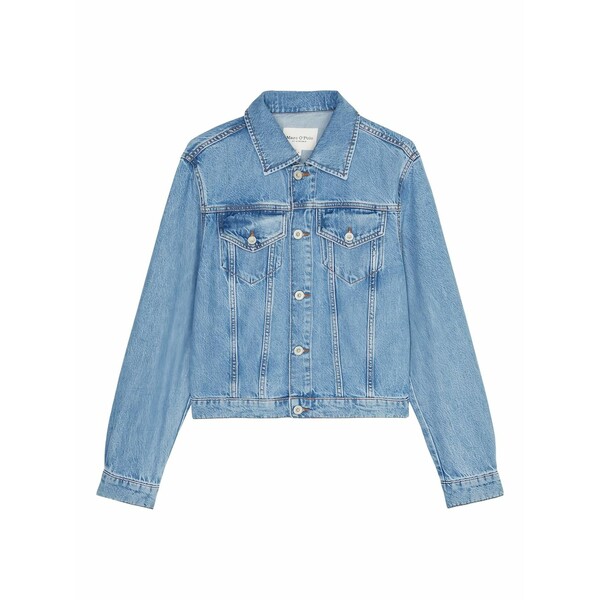 マルコポーロ レディース 上衣＆上衣 アウター Light-wash denim jacket Blue