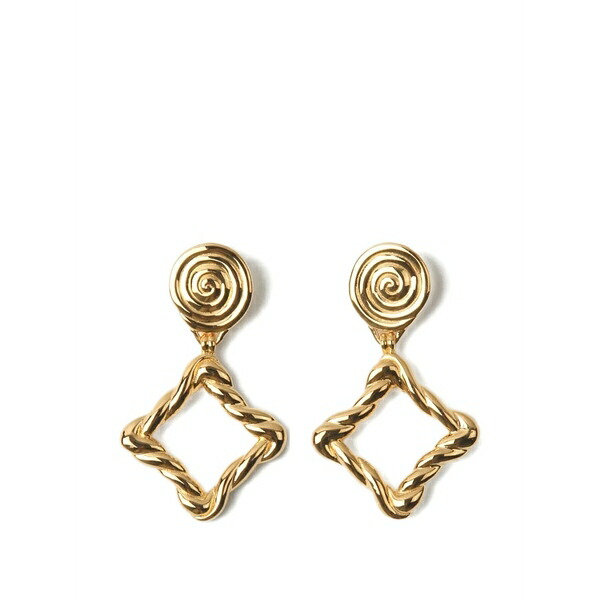 レジーナ・ピョウ レディース ピアス&イヤリング アクセサリー Rectangle twirl earrings Gold|asty