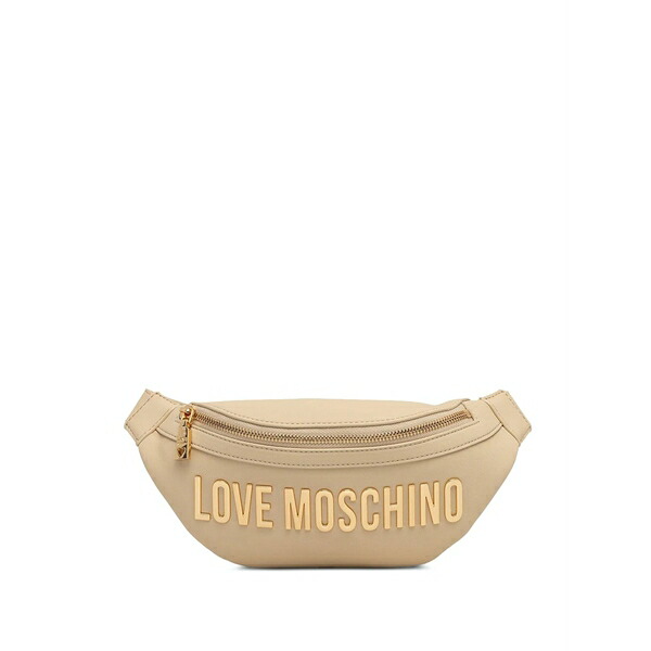 ラブ モスキーノ レディース ハンドバッグ バッグ Logo-detail buckle belt bag Neutrals｜asty